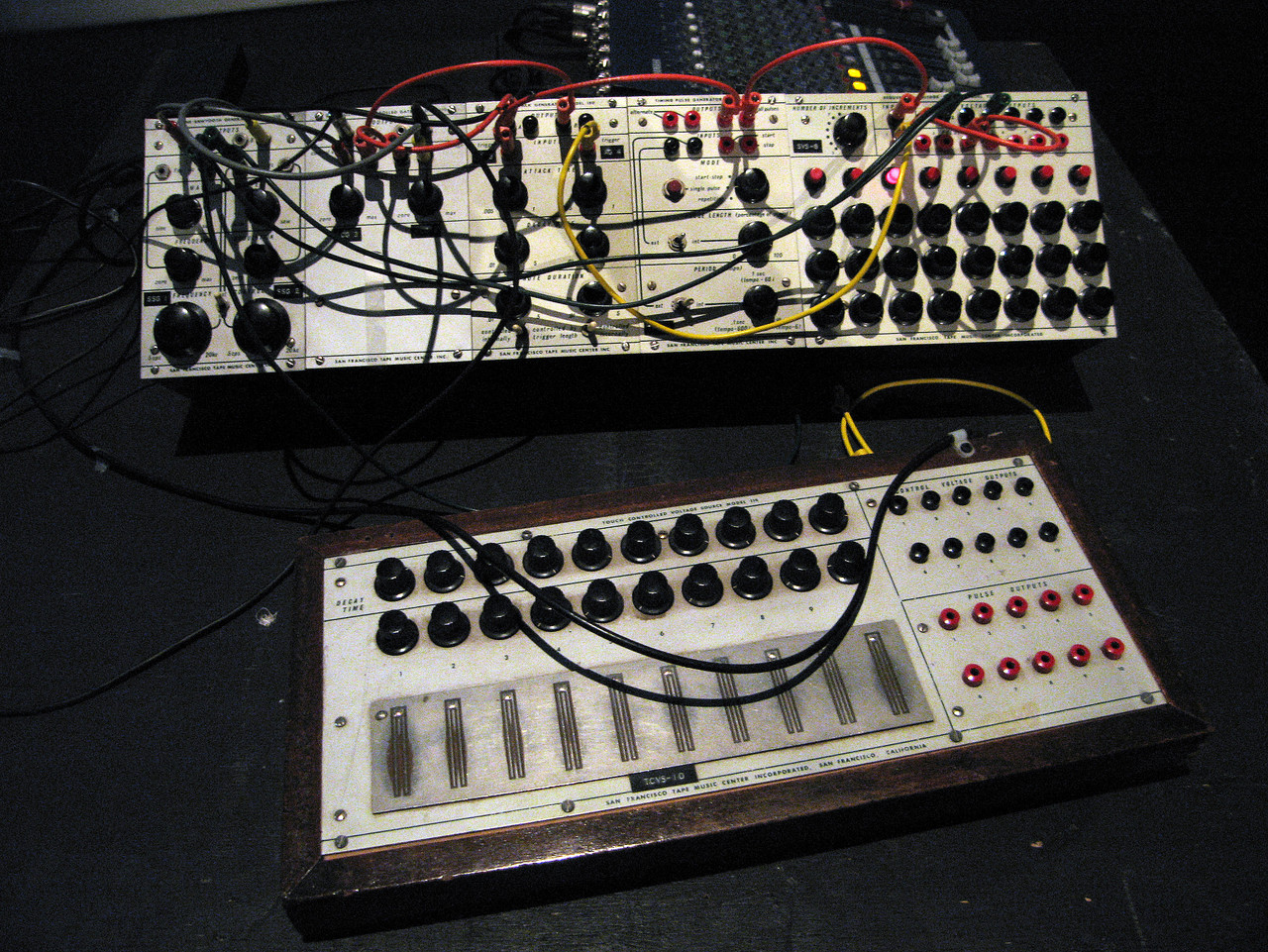 Morton Subotnick's original Buchla synth used since his times with San Francisco Tape Music Center