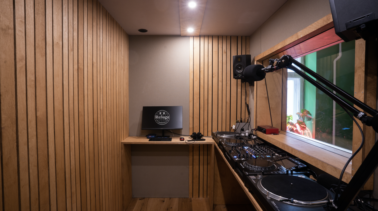 Refuge Worldwide studio