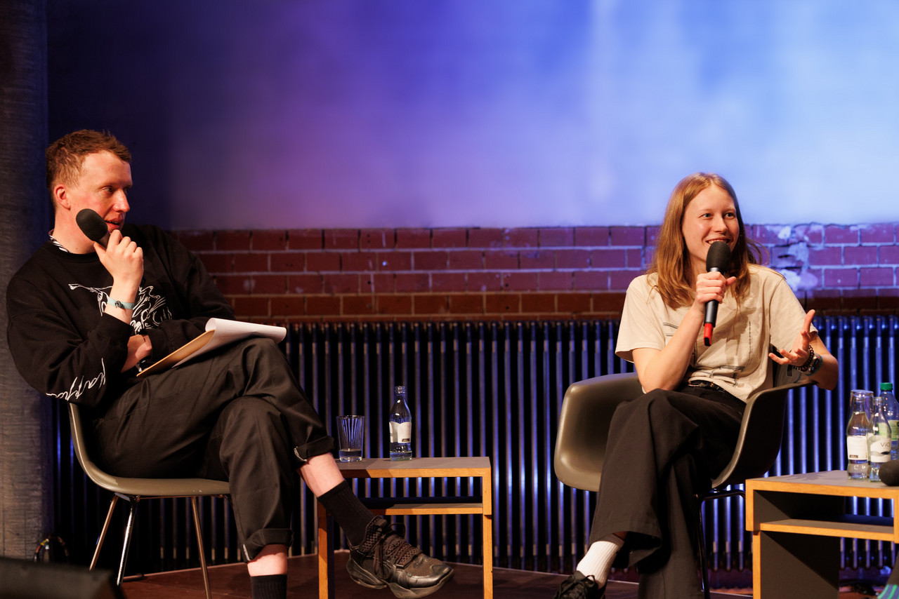 Ján Solčáni and Adela Mede speaking at CTM 2025