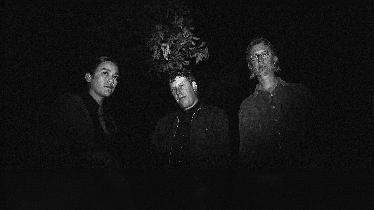 Portrait of the three band members of Big Brave, photo courtesy of the artists.