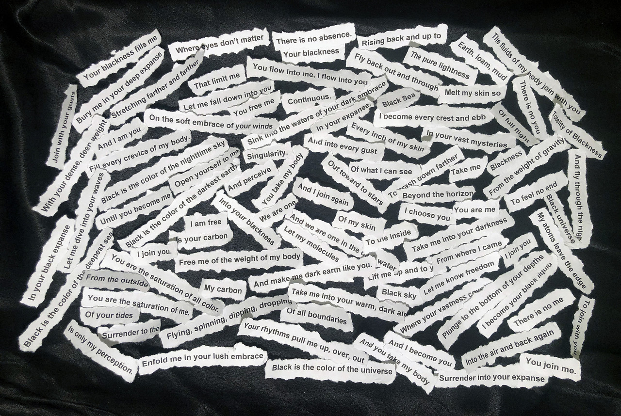 Playing with lyrical tension and release through cut-ups and collage