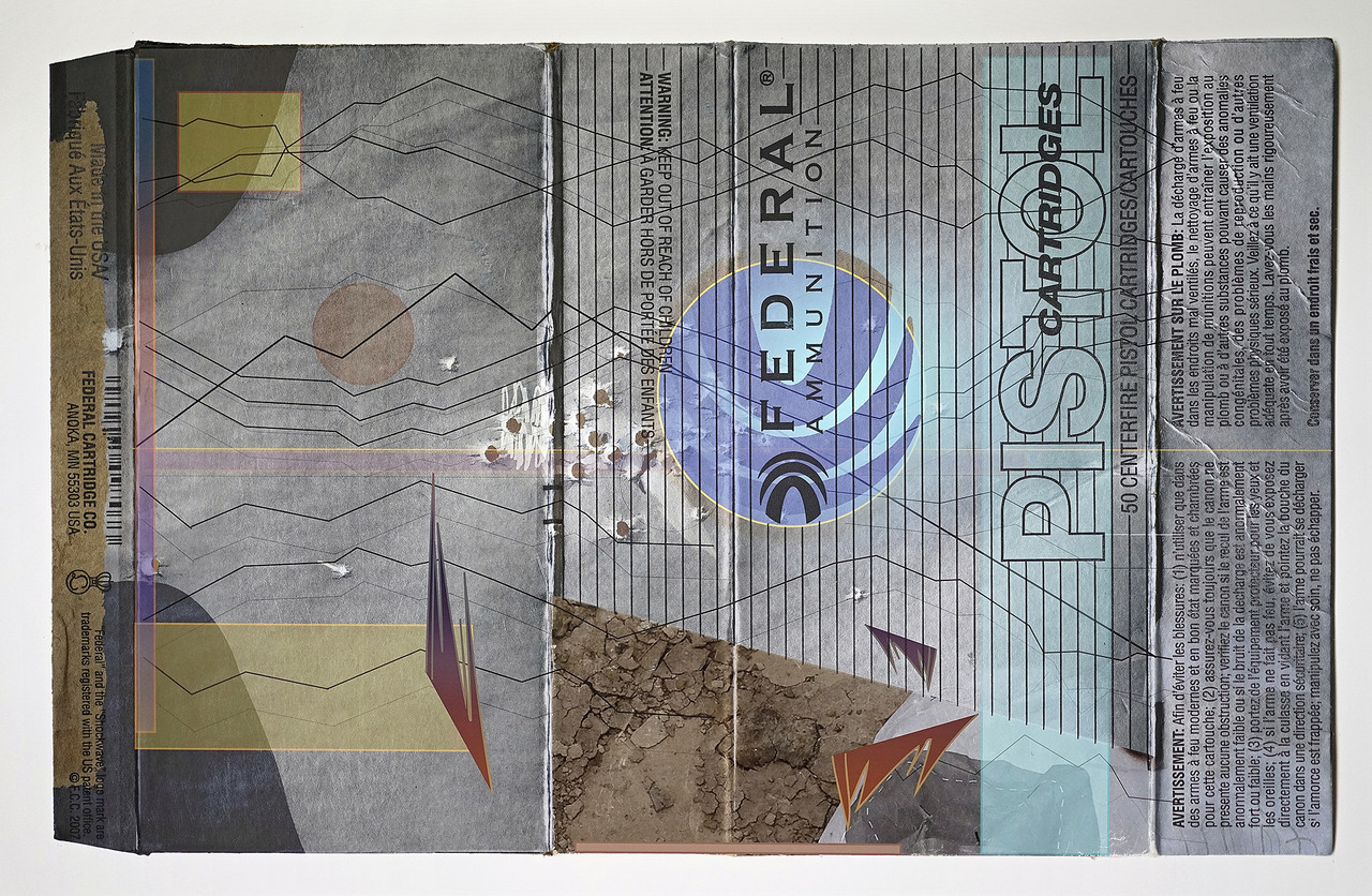 Guillermo Galindo »Horizontal Ammunition Box,« 2015. Archival pigmented inkjet on Somerset