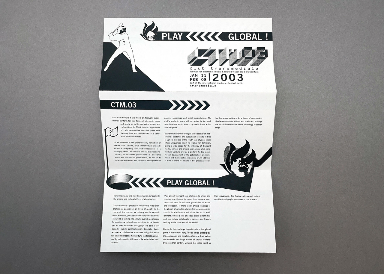 CTM 2003 open call leaflet