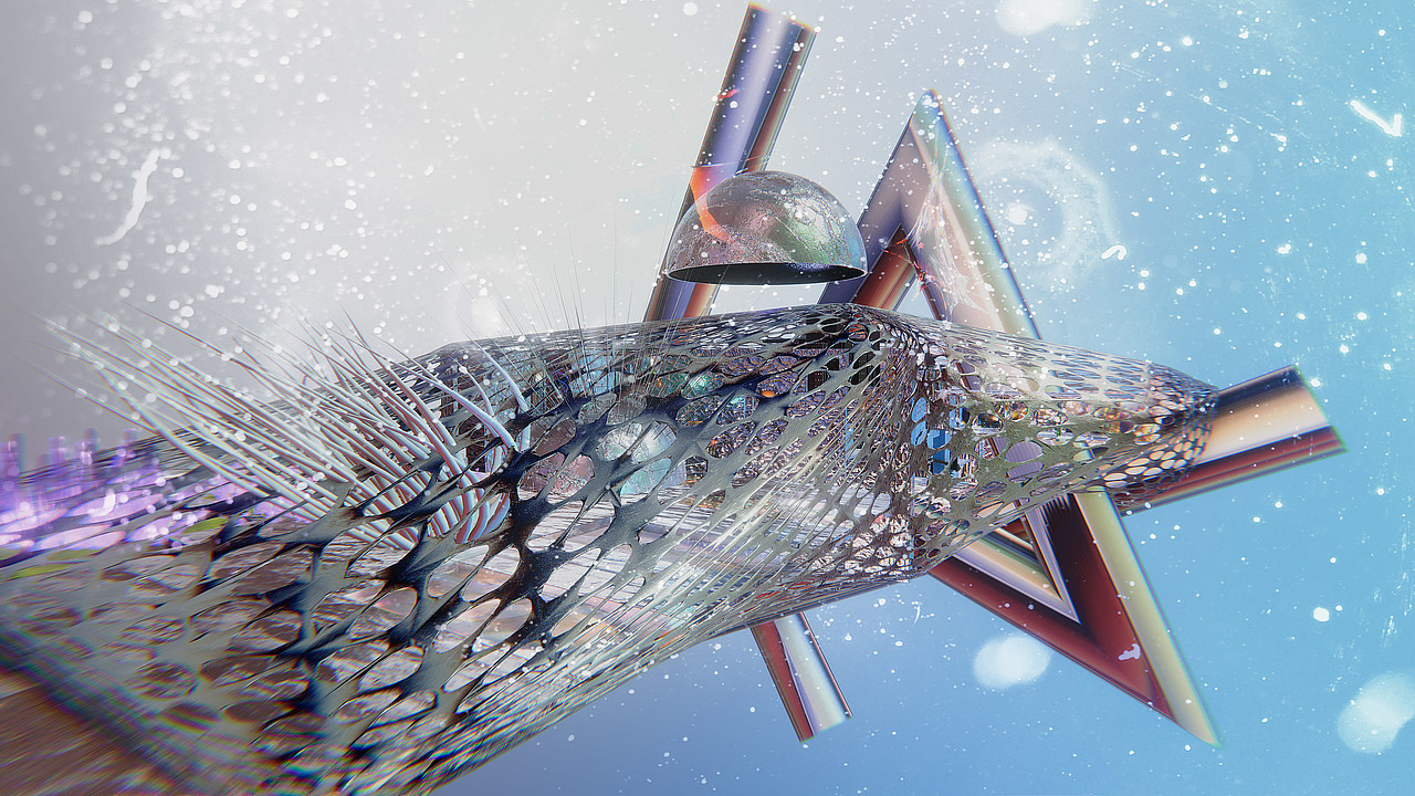 CTM Cyberia, outside view with dome