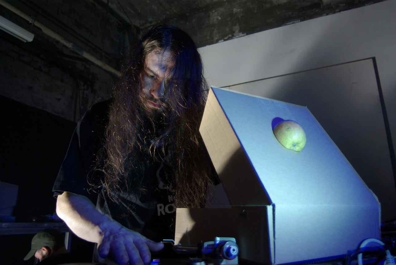 Zombieflesheater performs at Wasted 4 during CTM 2007, Maria am Ostbahnhof