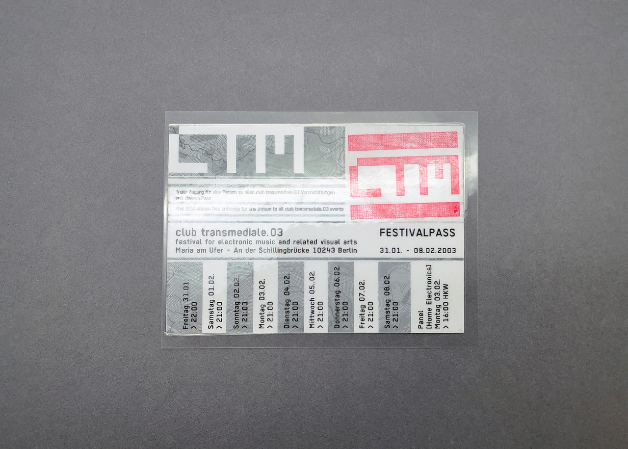 CTM 2003 festival pass
