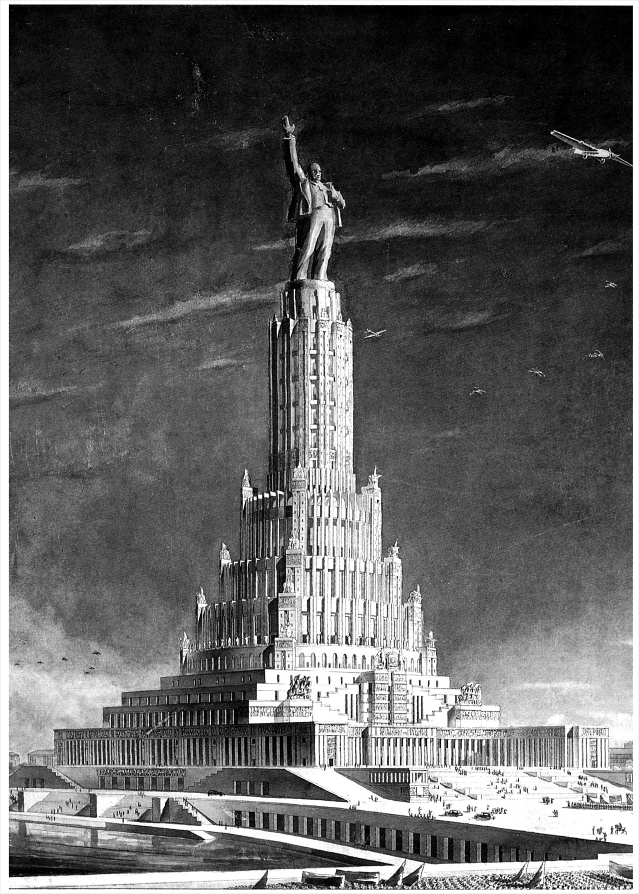 Palace of the Soviets (drawing of one of the approved projects)