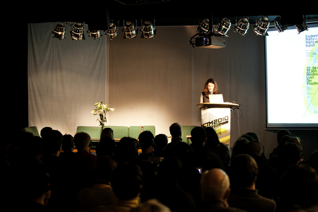Cornelia Lund speaking at CTM 2010 day time programme, .hbc
