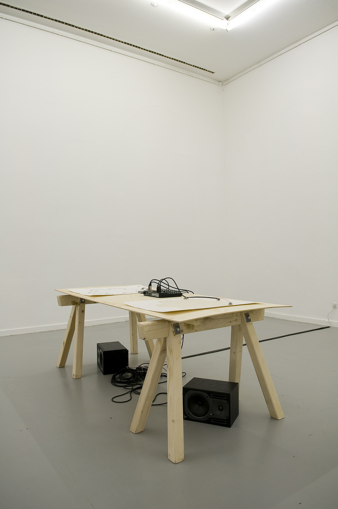 Work by Jorinde Voigt at the CTM 2011 exhibition »Alles was Sie über Chemie wissen müssen«, curated by Hicham Khalidi and Suzanne Wallinga, Kunstquartier Bethanien
